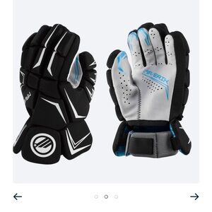 Charger Lacrosse Gloves - Black and Blue